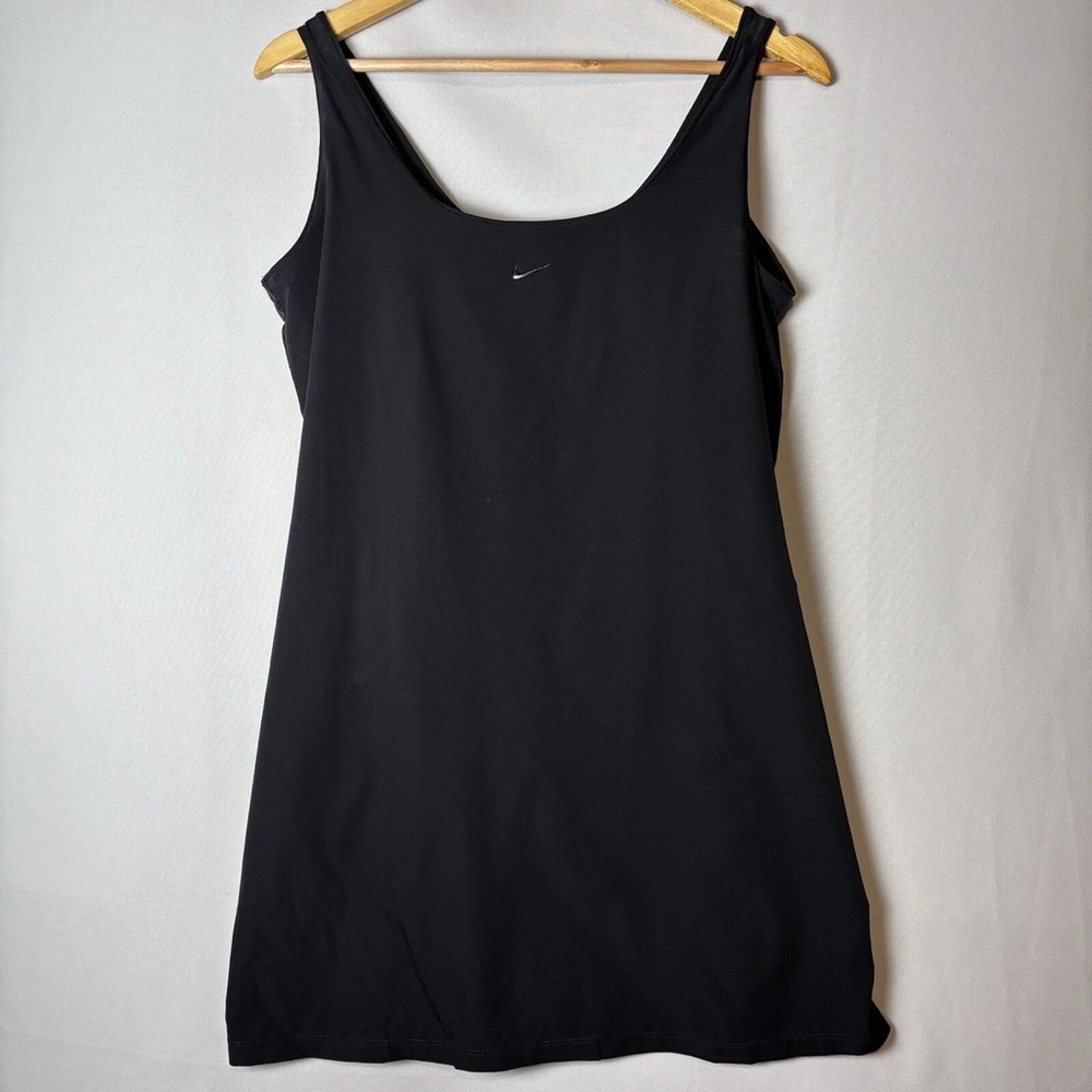 Nike Court Dri-Fit Slim Under Body Suit Tennis Dress Black Women's Size XL A-175